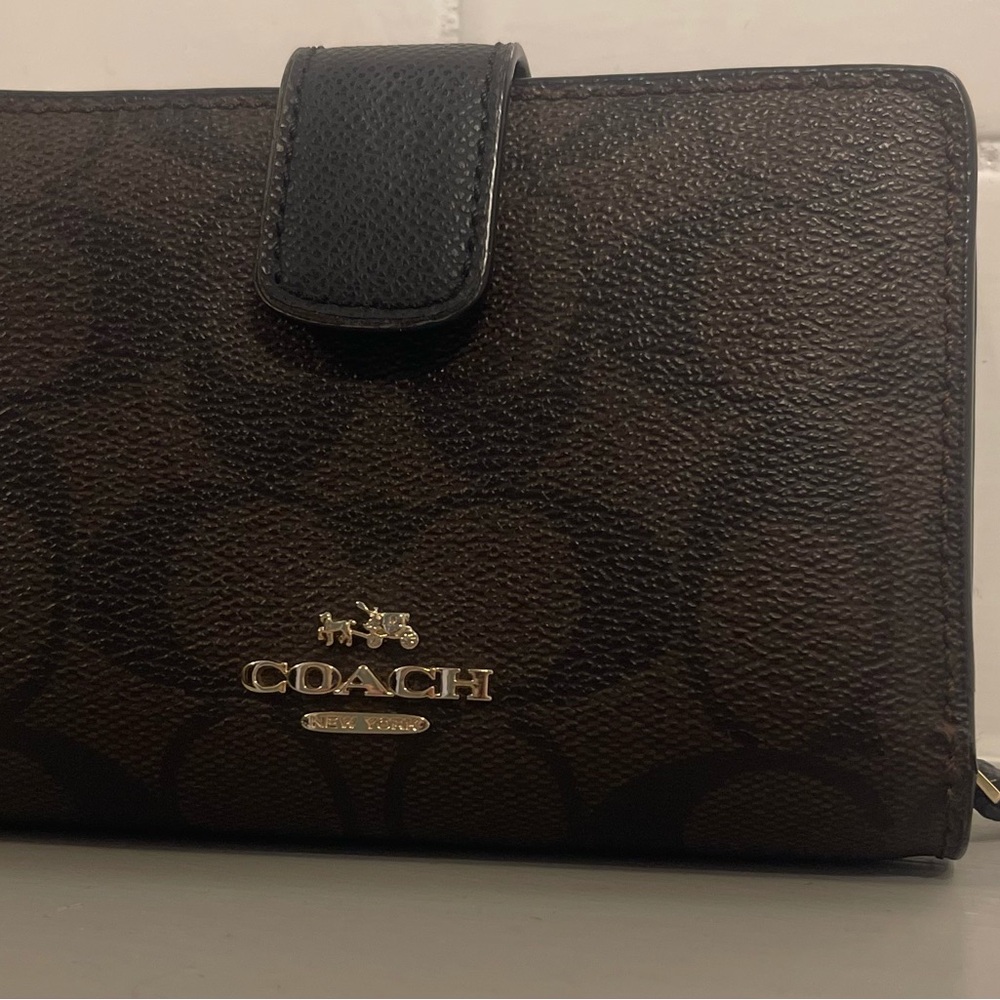 Coach Brown and Black Wallet
